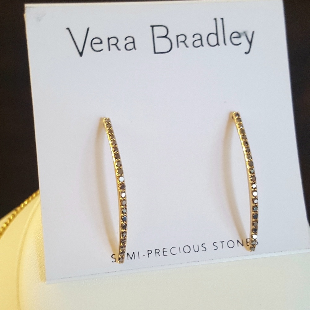 Vera Bradley Whisper Links Curved Earrings